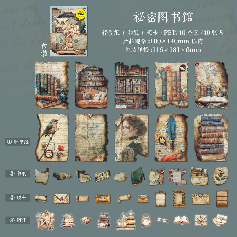 Journal retro material packs