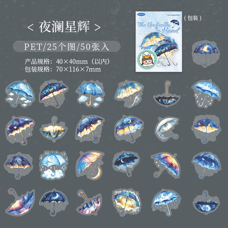 Journal PET sticker packs (Umbrella)