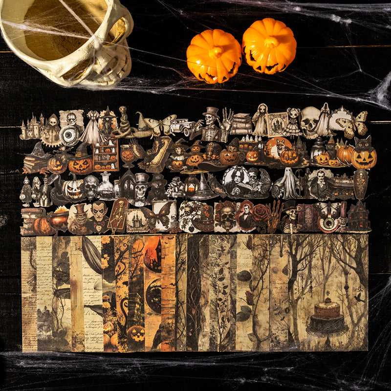 Journal Halloween series material packs (stickers and papers)
