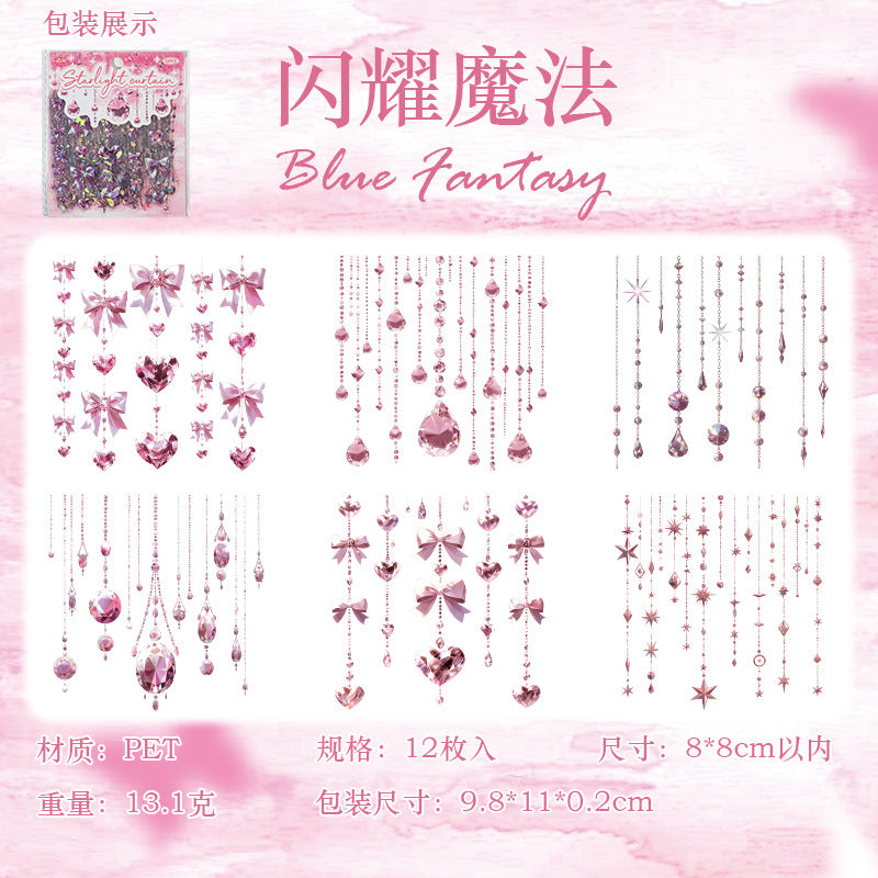 Journal PET sticker packs （Gem Theme）