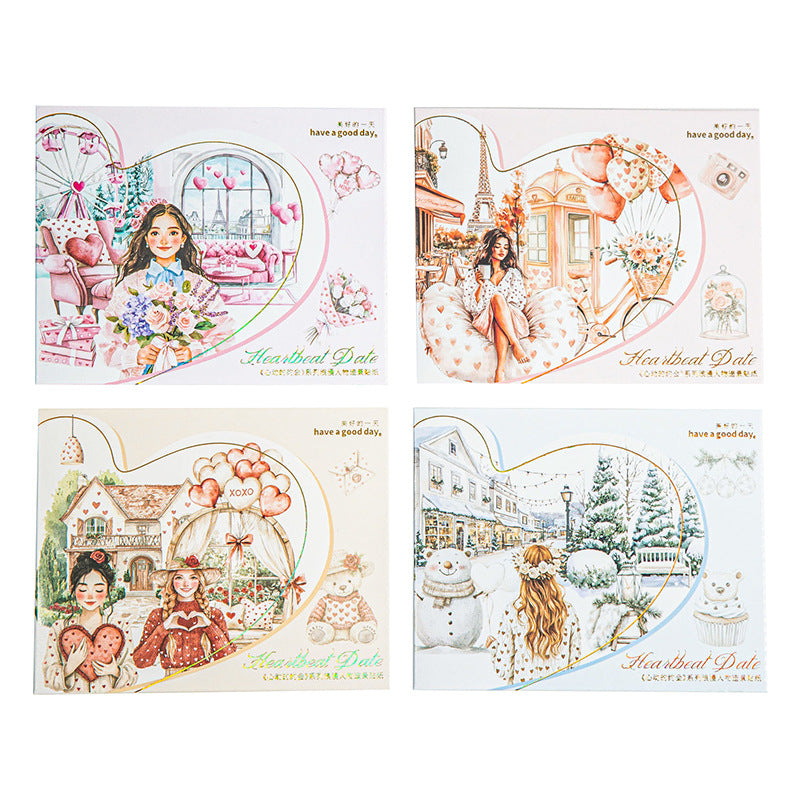 Journal sticker packs (Couples dating series) 30pcs/pack