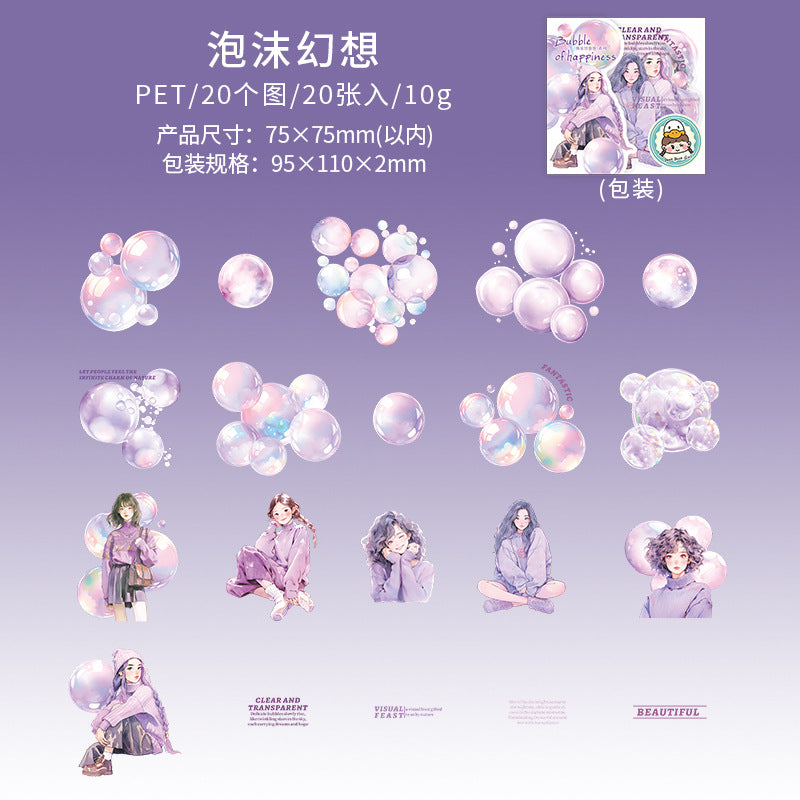 Journal sticker packs (Character bubbles)