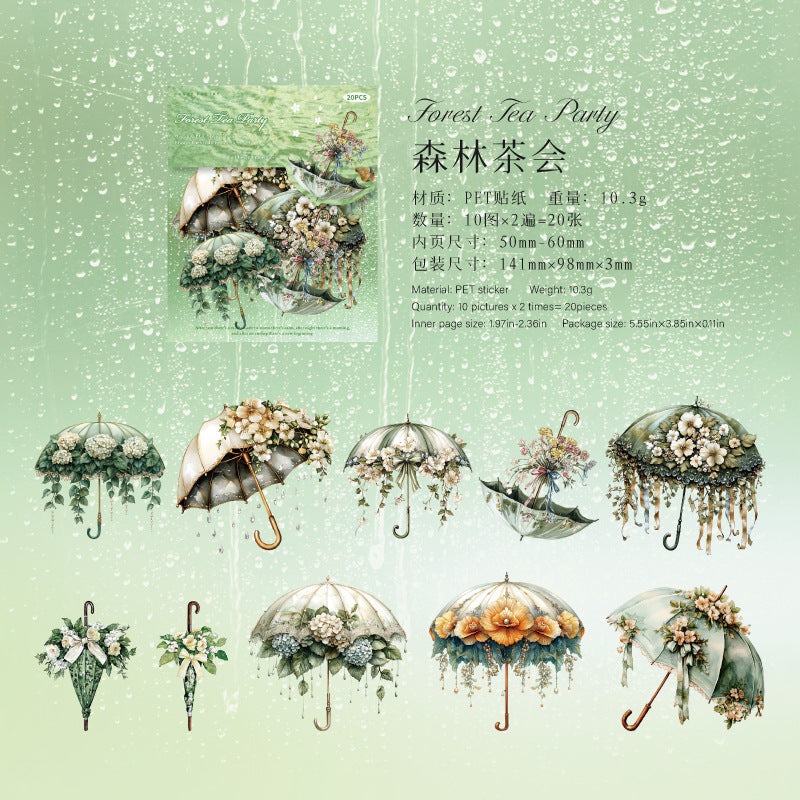 Journal PET sticker packs (Umbrella)