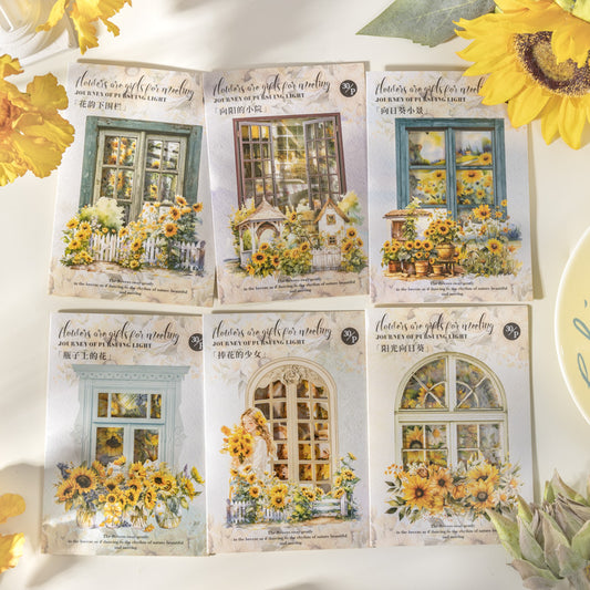 Journal sticker packs (Sunflower Theme) 30pcs/pack