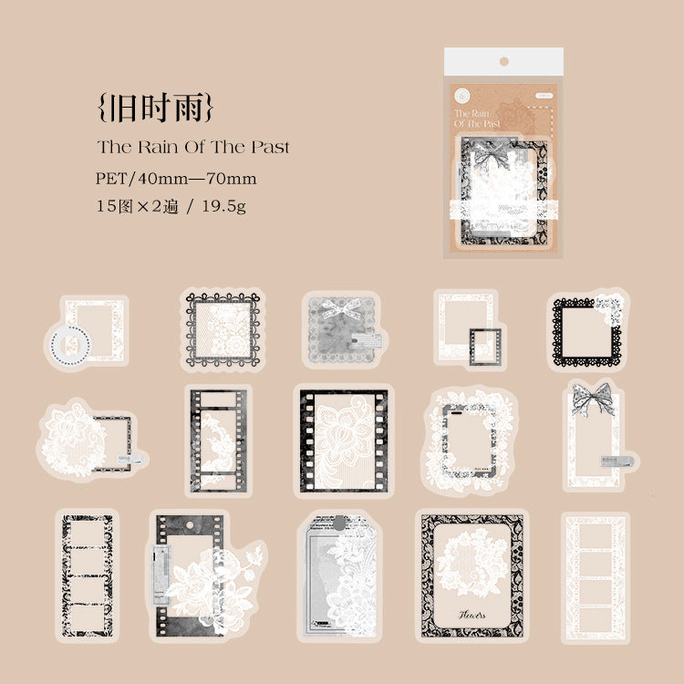 Journal PET sticker packs (30pcs/pack)