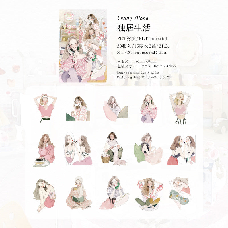 Journal PET sticker packs