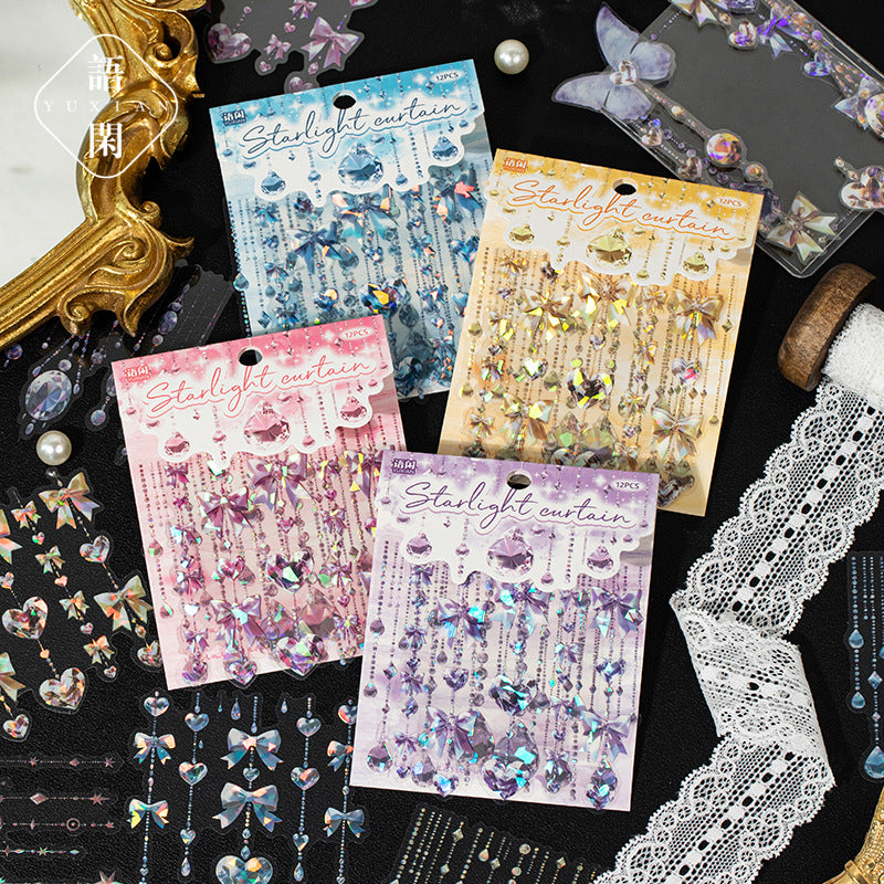 Journal PET sticker packs （Gem Theme）