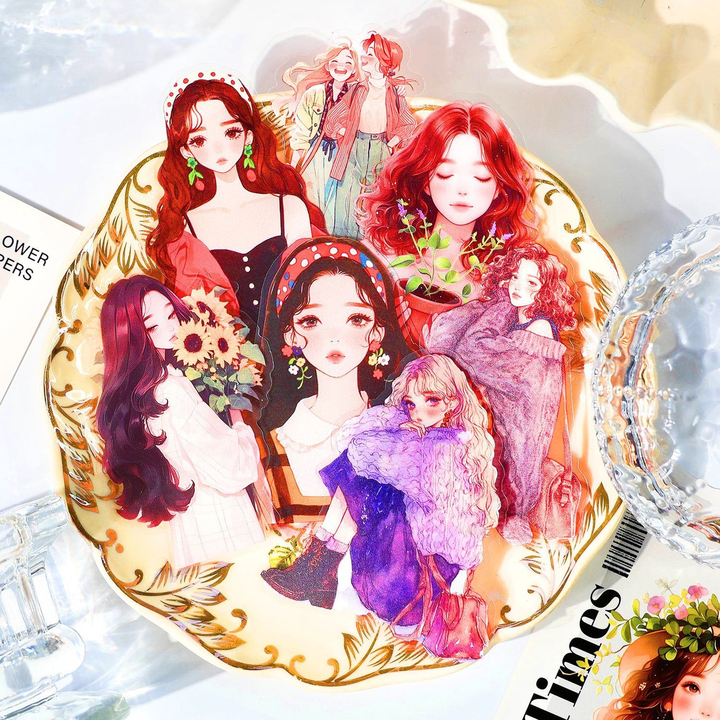 Journal PET sticker packs (Girls) 30pcs/pack