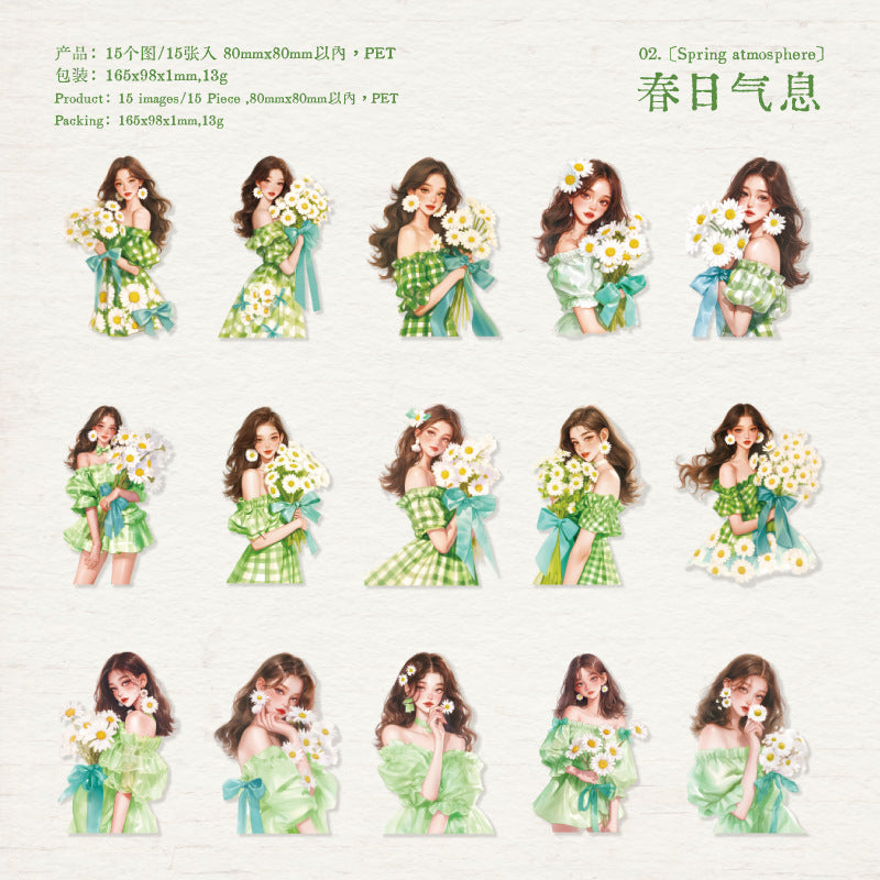 Journal PET sticker packs (Girls)