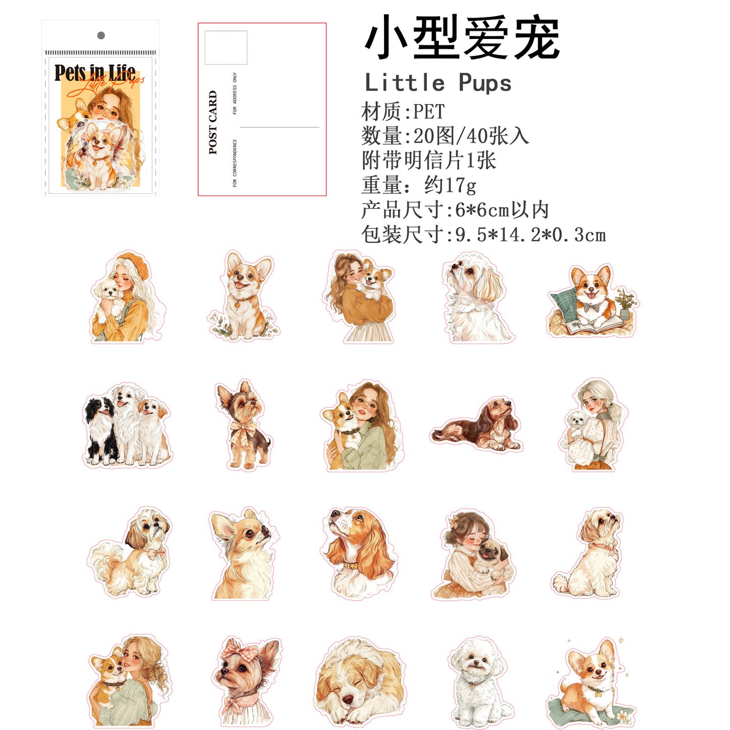 Journal PET sticker packs (Cat)