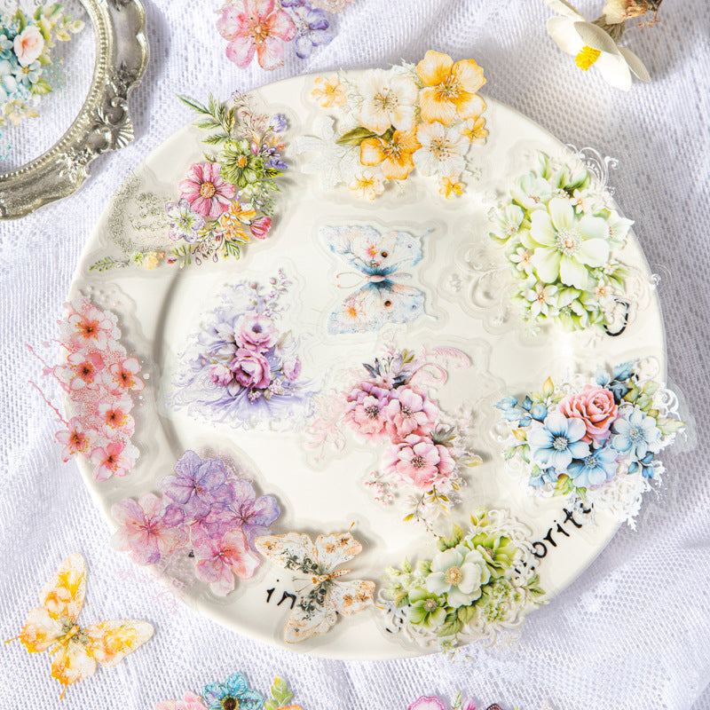 Journal sticker packs (Lace flower)