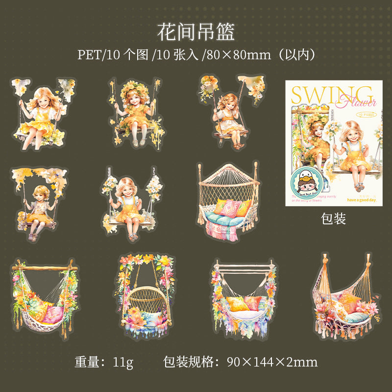 Journal sticker packs (Swing Theme)