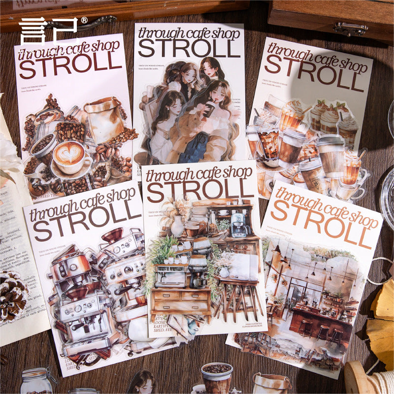 Journal sticker packs (Coffee)