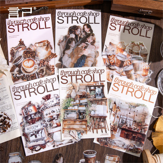 Journal sticker packs (Coffee)