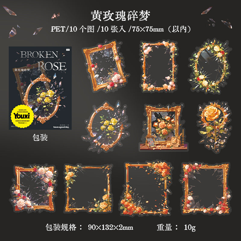 Journal sticker packs (Rose Mirror)