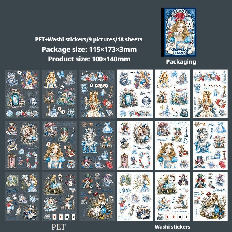 Journal sticker books (Fairy Tale Theme)