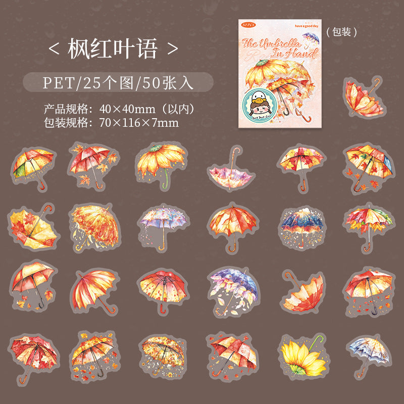 Journal PET sticker packs (Umbrella)