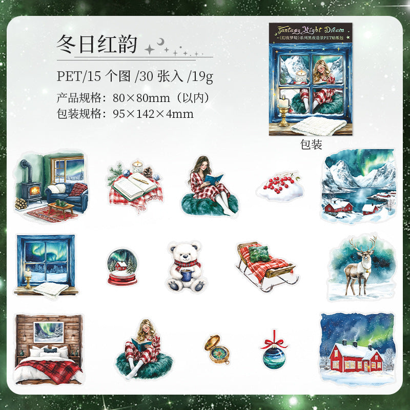 Journal sticker packs (Nightscape)