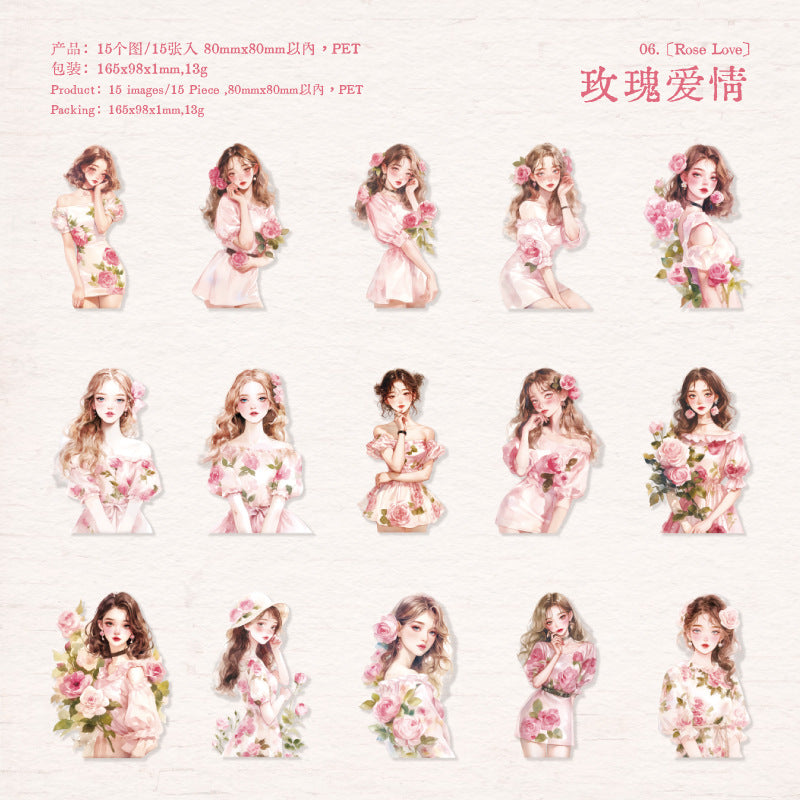 Journal PET sticker packs (Girls)