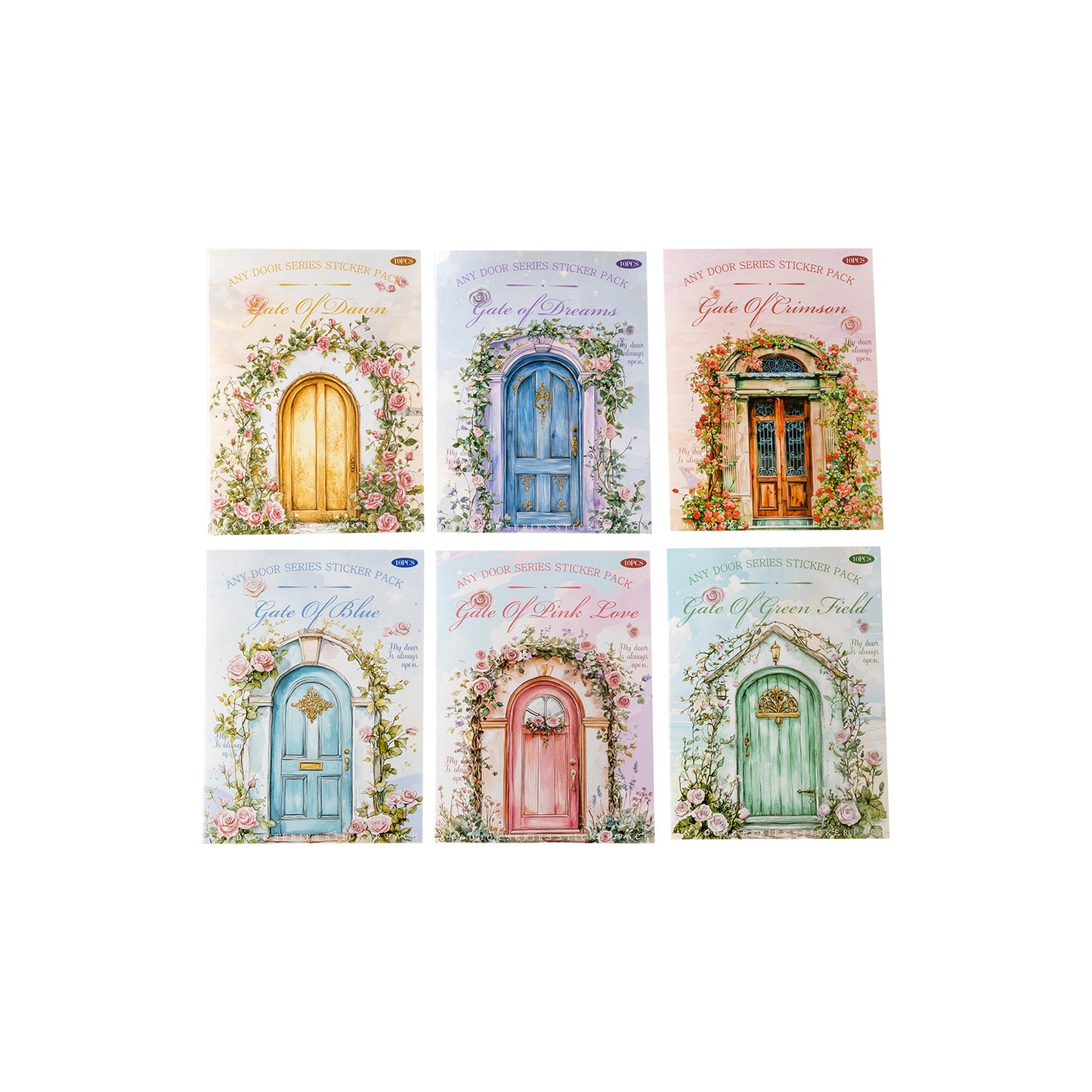 Journal hard card sticker packs