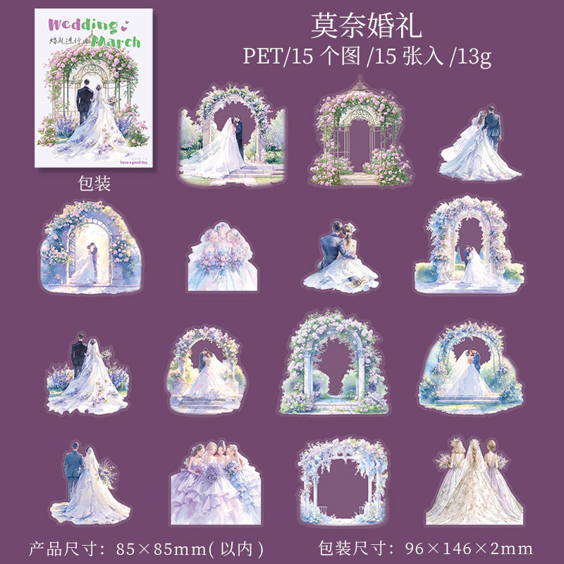 Journal sticker packs (Wedding Theme)