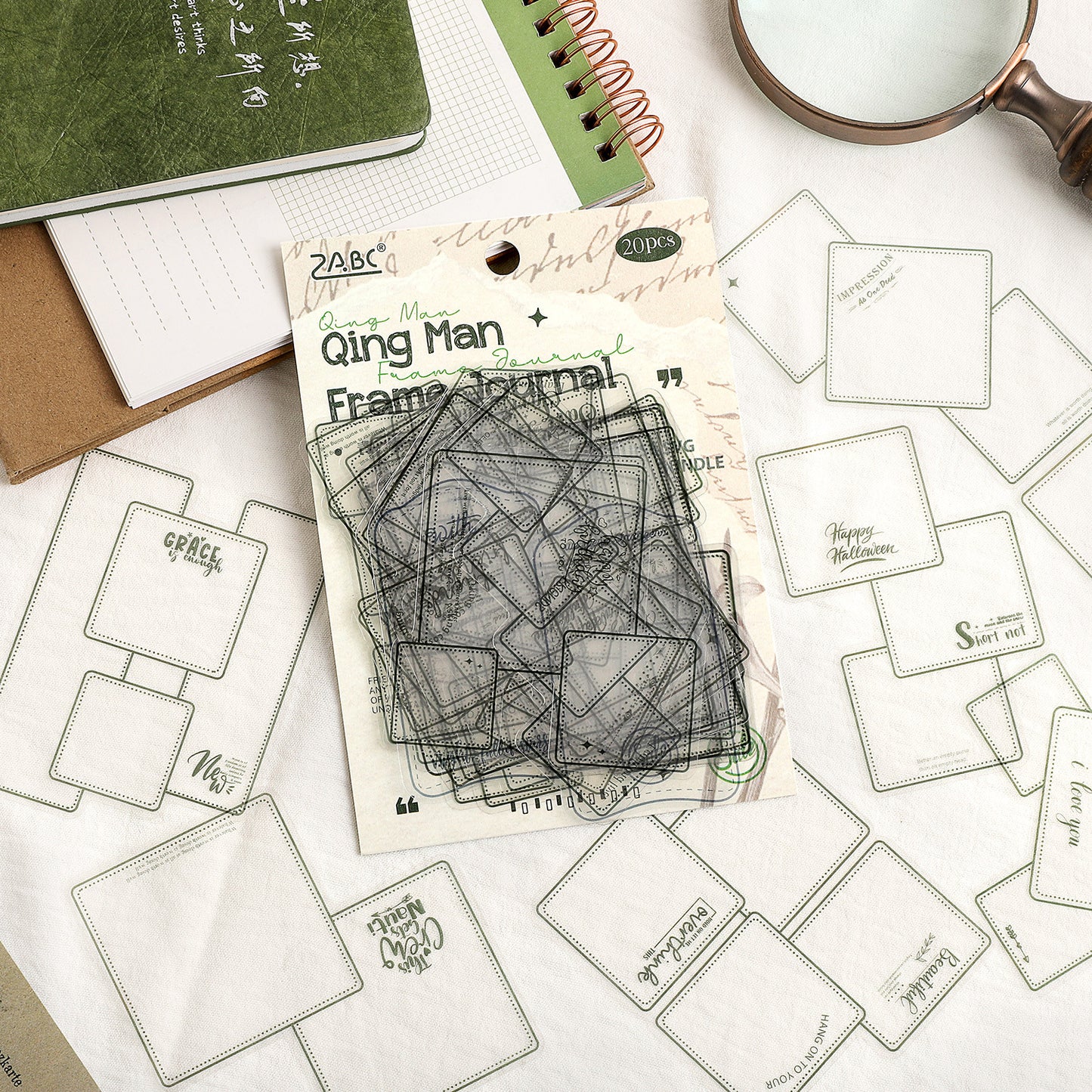 Journal PET sticker pack (Border Theme) 20pcs/pack
