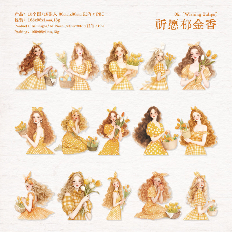 Journal PET sticker packs (Girls)