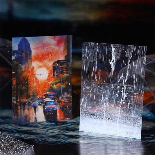 Journal PET sticker books (Rain) 20 sheets/book