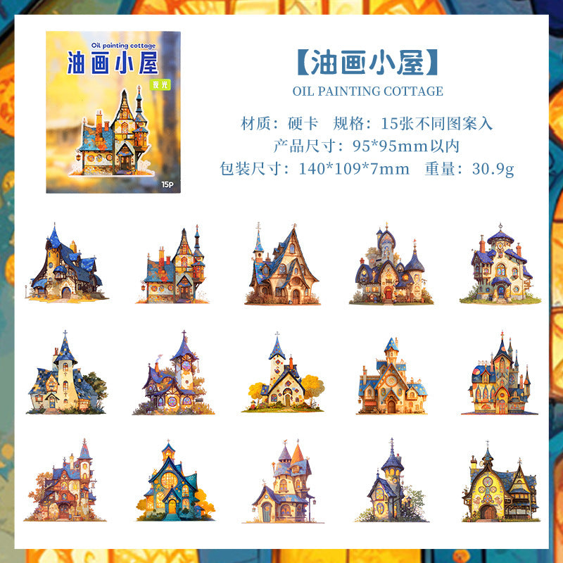 Journal hard card sticker packs