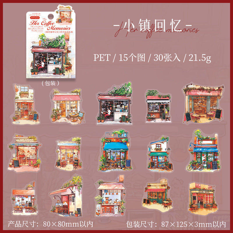 Journal PET sticker packs (Coffee)