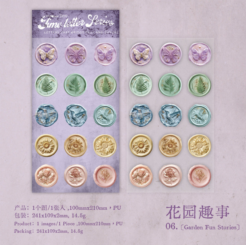Journal sticker packs (Wax seal theme)