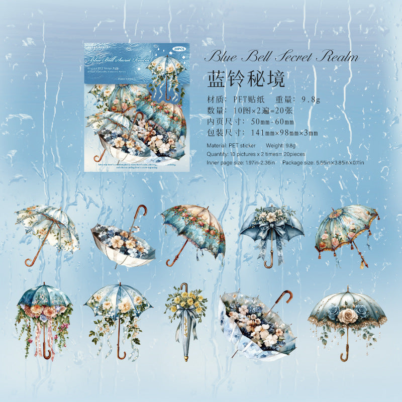 Journal PET sticker packs (Umbrella)