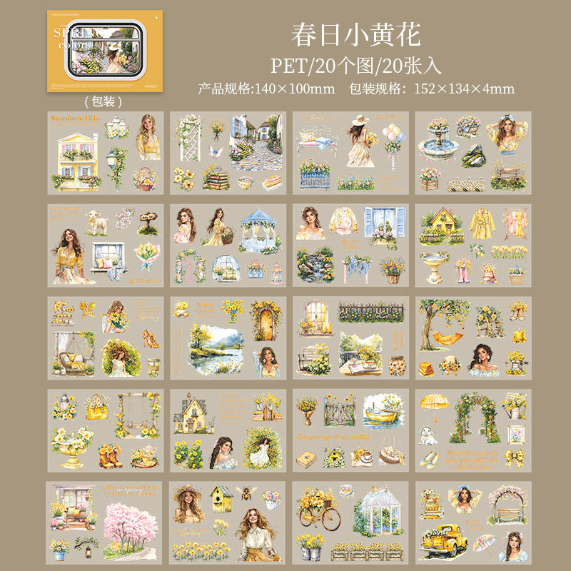 Journal PET landscape sticker book (Spring)