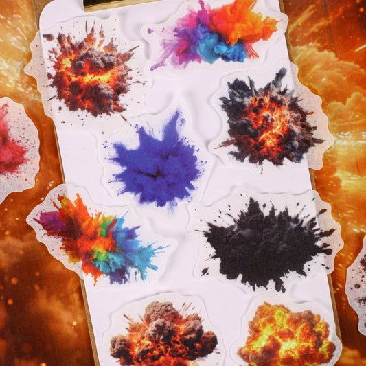 Journal washi sticker packs (The moment of the explosion) 16pcs/pack