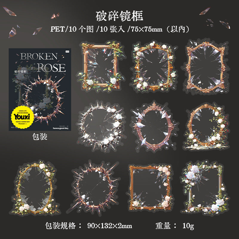 Journal sticker packs (Rose Mirror)