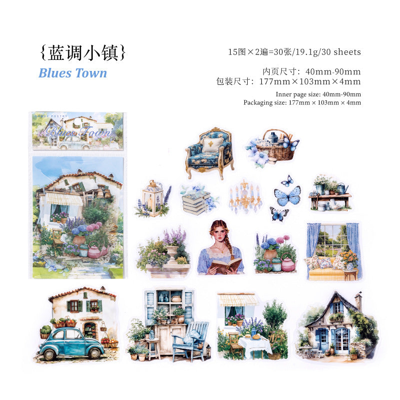 Journal sticker packs (Field life landscape)