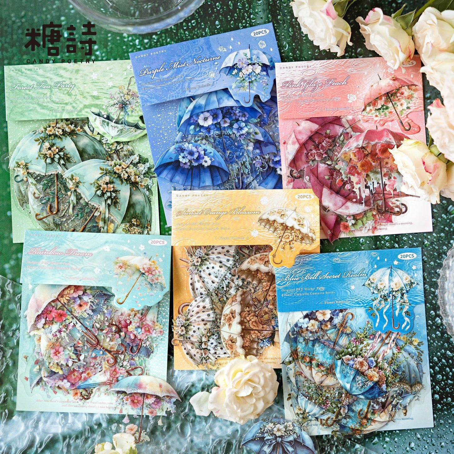Journal PET sticker packs (Umbrella)