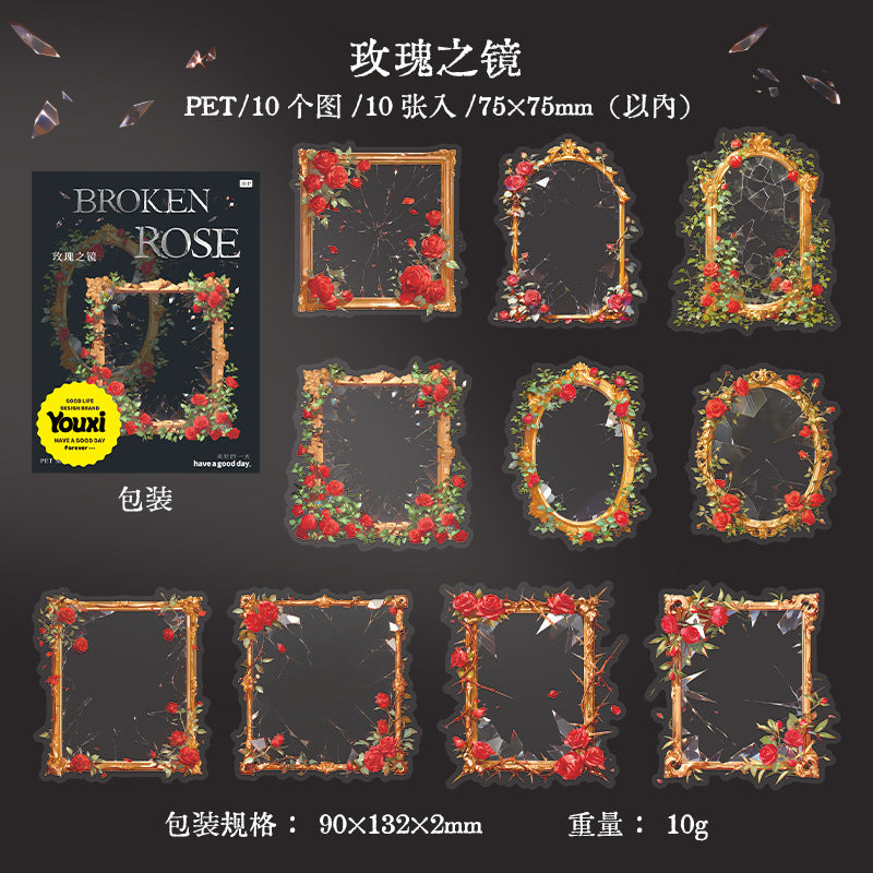 Journal sticker packs (Rose Mirror)