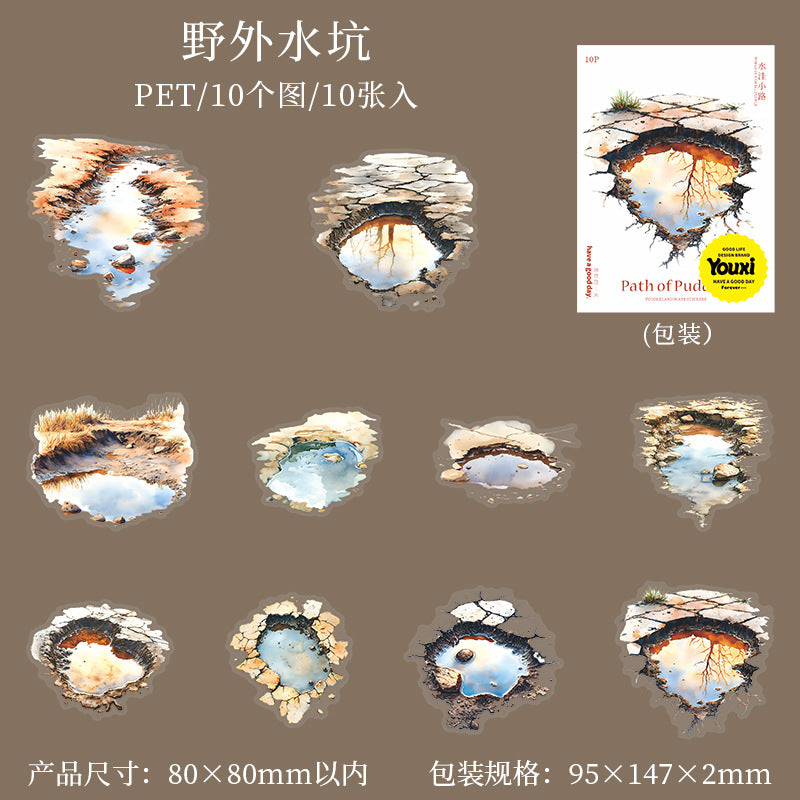 Journal PET sticker packs (Puddle path)