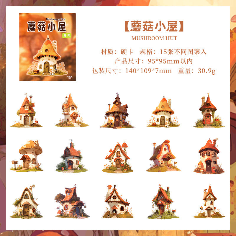 Journal hard card sticker packs