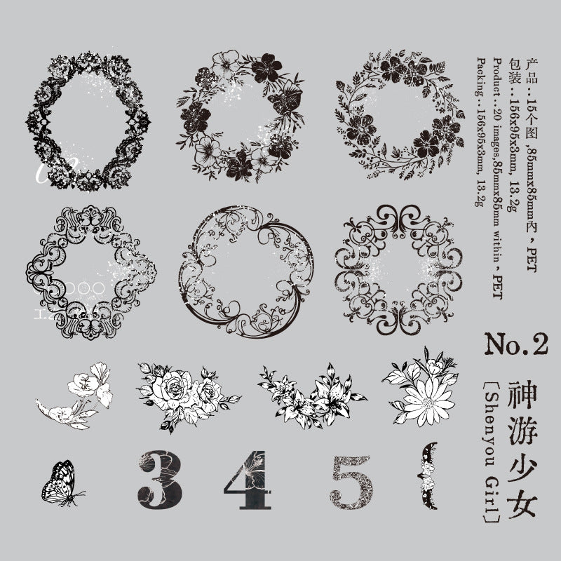 Journal sticker packs (Lace)