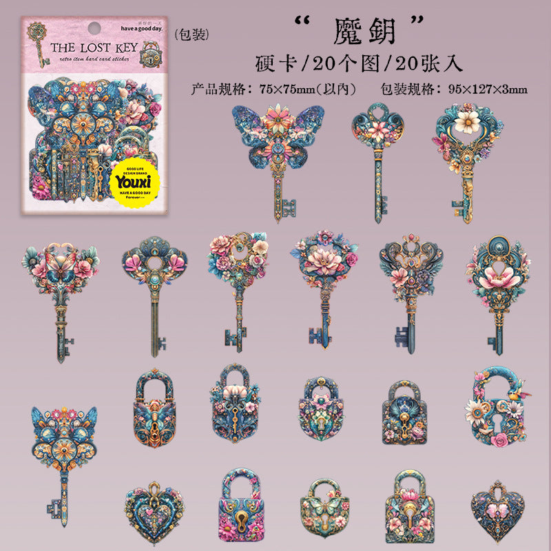 Journal hard card sticker packs