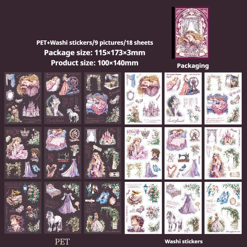 Journal sticker books (Fairy Tale Theme)