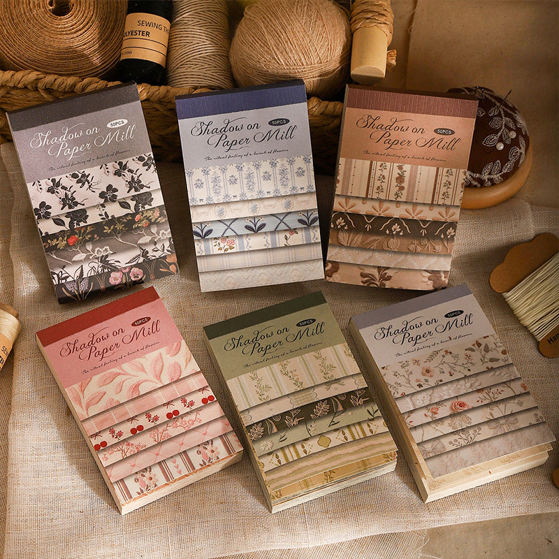Journal paper pack (6.7cm*10.5cm) 50 sheets/pack