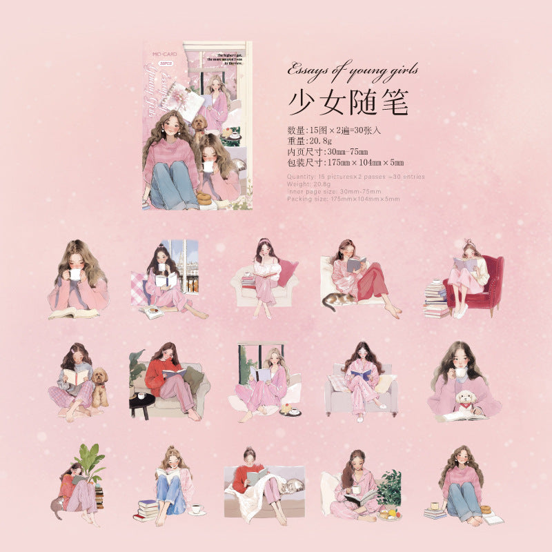 Journal sticker packs (Elegant Reading Series)