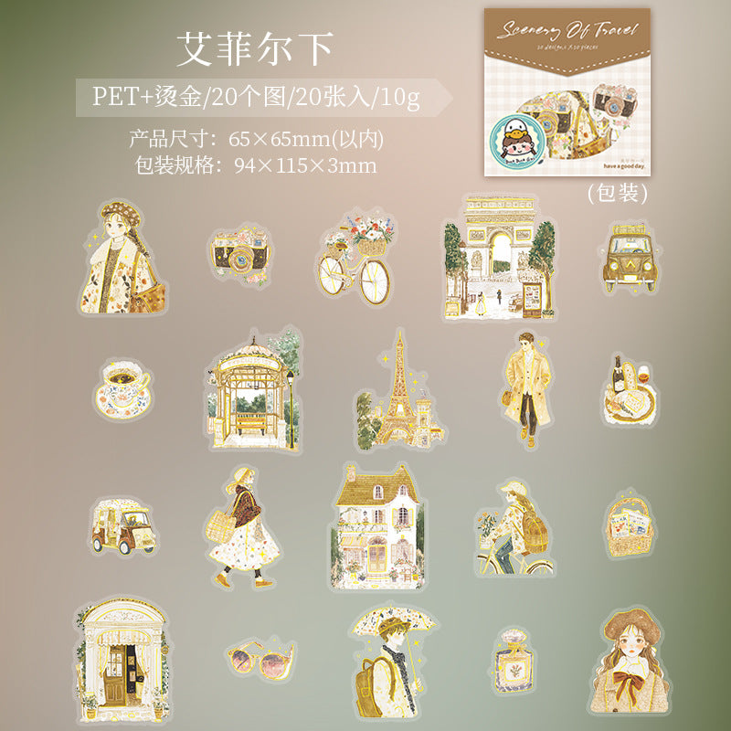 Journal sticker packs (The scenery of the residence)