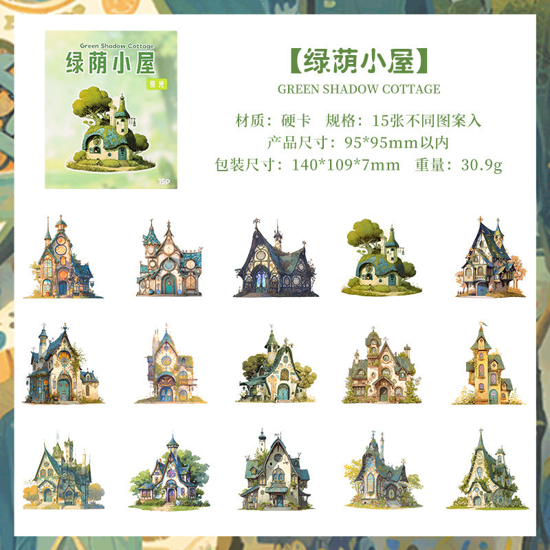 Journal hard card sticker packs