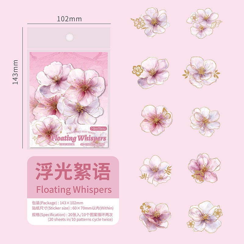 Journal PET sticker packs (Flower)