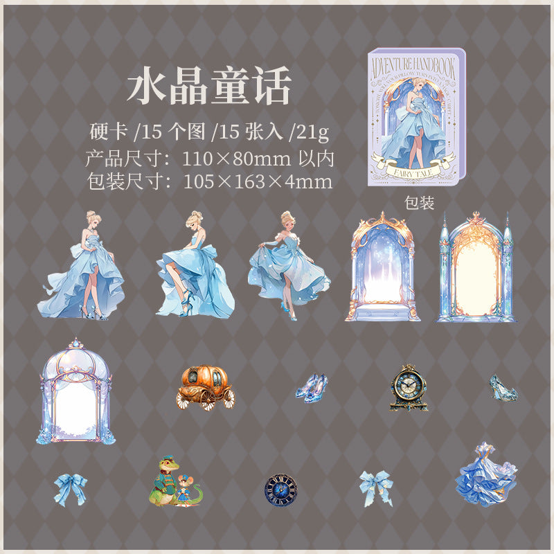 Journal hard card sticker packs (Fairy tale theme)