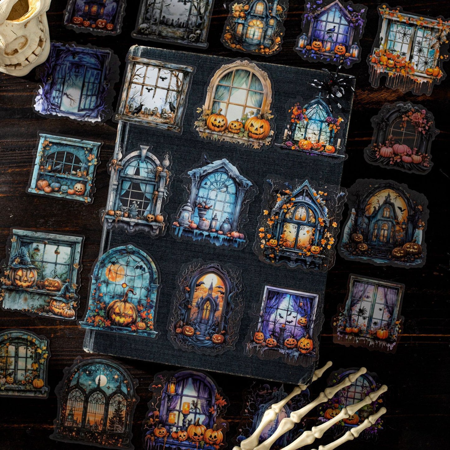 Journal PET sticker packs (Gothic windows)